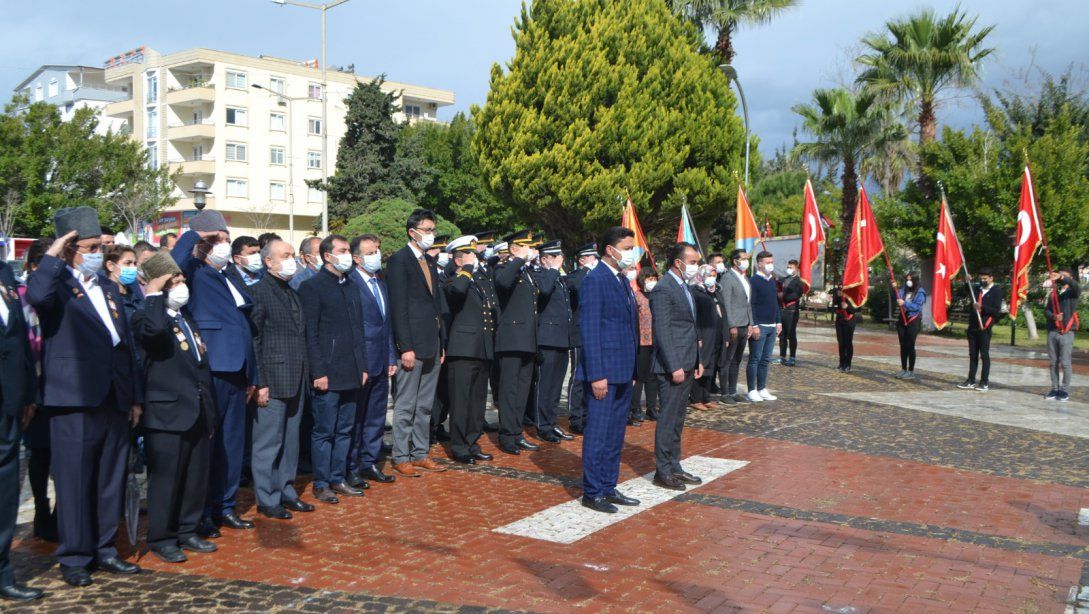 '18 Mart Çanakkale Zaferi'nin 106. Yılı ve Şehitleri Anma Günü' düzenlenen törenle kutlandı.